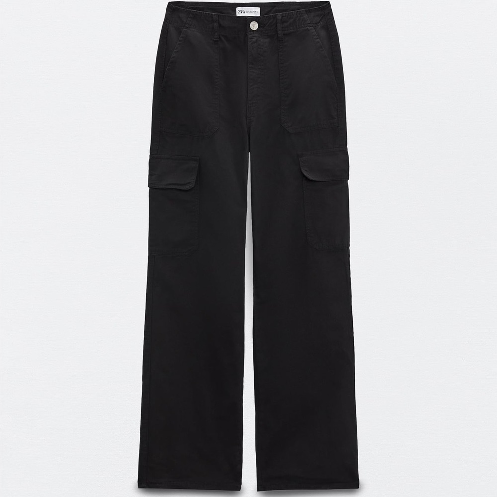 Zara TRF Straight Cargo Pant 27 (US 4)